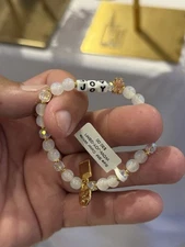 Disney Parks 2025 WDW Little Words Project Joy Ginger Bread Bracelet S/M New