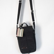 Borsa a tracolla Paul Smith nera nylon bordo pelle organizer da viaggio borsa a tracolla