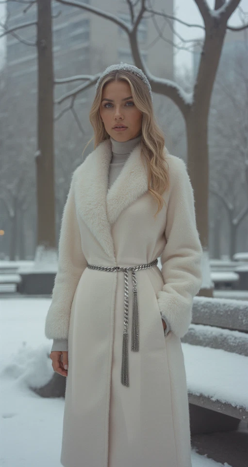 Women Silver Belt Metal Chains Wrap Around Hip Waist Fashion Fringes Plus M L - Image 4 of 4