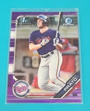 2019 Bowman Draft Chrome Purple Refractor /250 #BDC-101 Anthony Prato Card 2D
