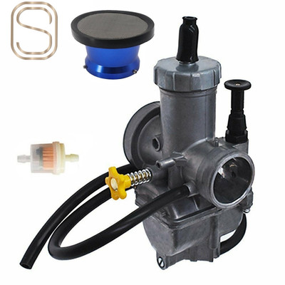 28mm Intake Carburetor & Air Filter For Suzuki RM80 RM85 Kawasaki KX80 KX100 US