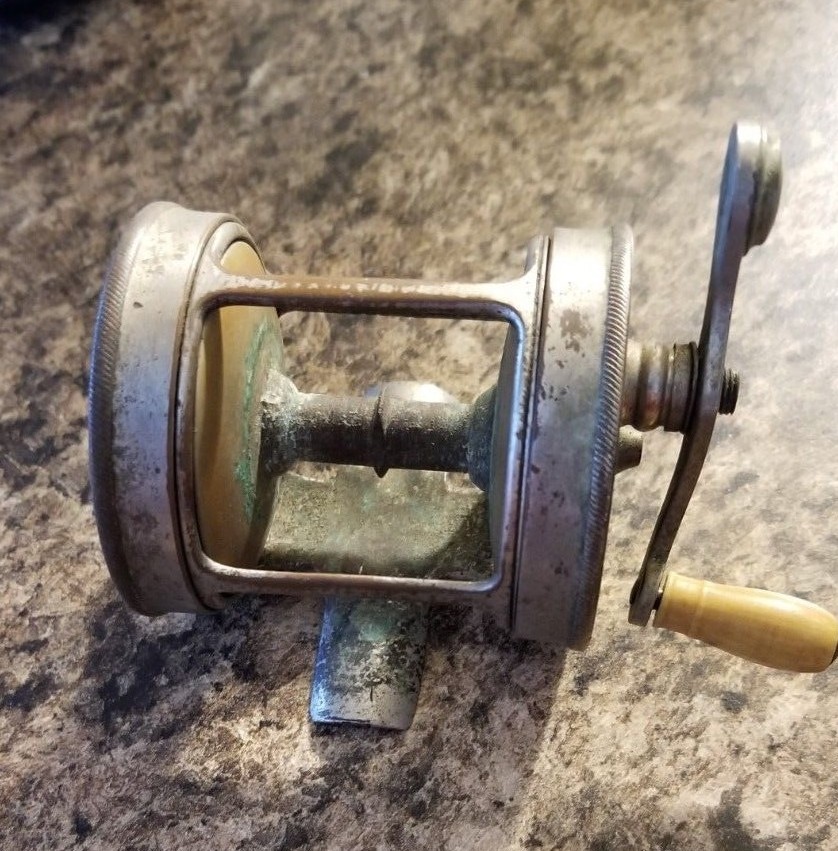 ANTIQUE VINTAGE FISHING REEL TRIPART MEISSELBACH NJ 580 lure bait
