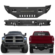 Off-road Front Rear Bumper Wskid Platelights For 2010-2018 Dodge Ram 2500 3500