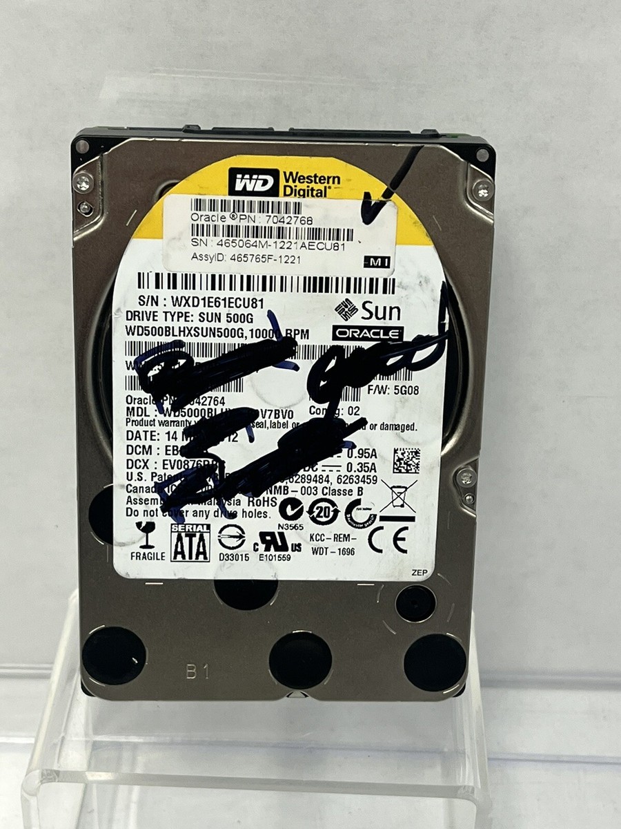 Sun Oracle 7042764 500GB 10K SATA 2.5