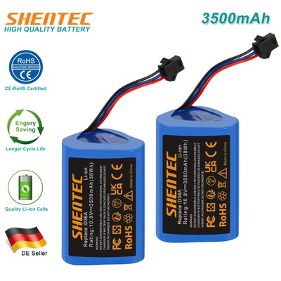 2x 3.5Ah 10.8V Li-Ion Akku Battery for Ecovacs DA60-Darfon ZJ1450 D36A DA60 DB35