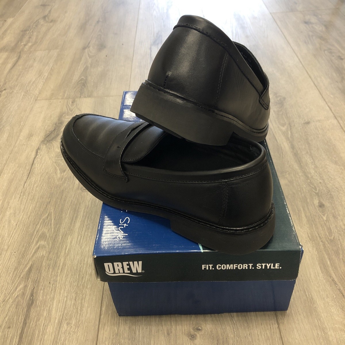 Drew Essex Dress Shoes Mens Black Leather‎ Loafer 11.5 Medium New Drew Essex Mens Dress Loafer, 11 W, Black Leather Brand | eBay main image 2