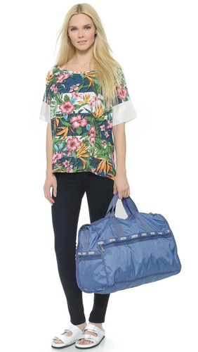 Large Weekender Travel Duffle Bag Jean 