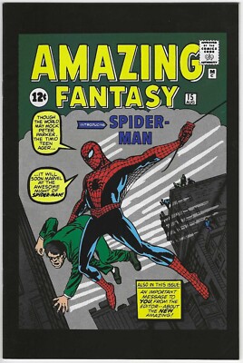 AMAZING FANTASY 15 NM 2001 GREEN COVER GIVEAWAY PROMO PROMOTIONAL