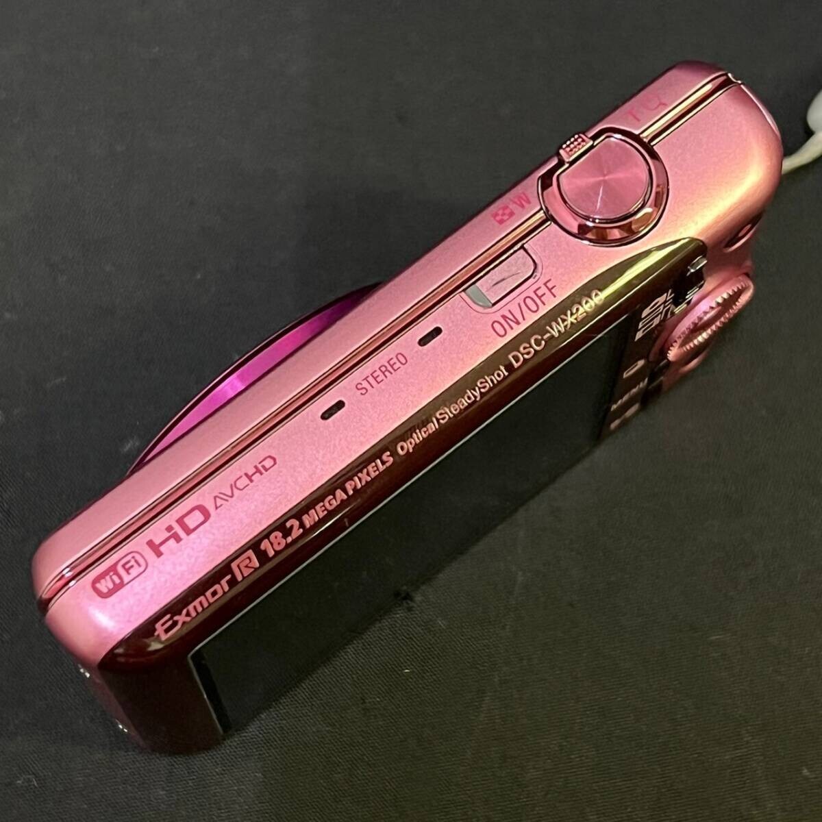 Very Good] SONY Cyber-shot DSC-WX200 Pink 18.2MP Digital Camera