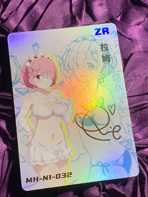 RAM Re:Zero GODDESS ZR INFLUENCER Anime Girl Holo Card