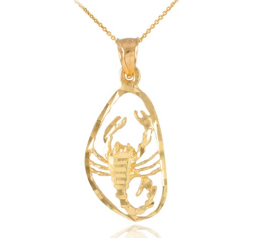 Gold Stunning Scorpio Zodiac Charm 