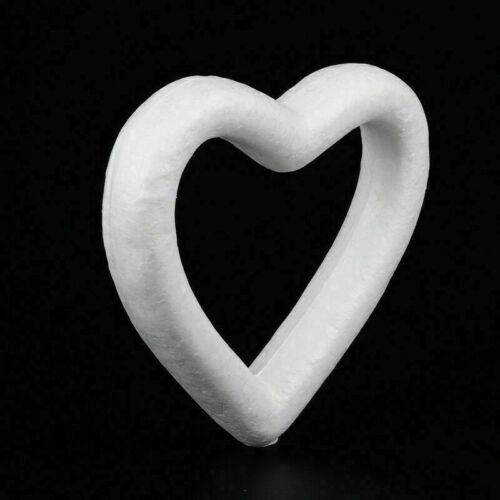 1 pieza corazón poliestireno 14cm anillo corazón abierto figuras manualidades decoración - 5144 - Imagen 1 de 1