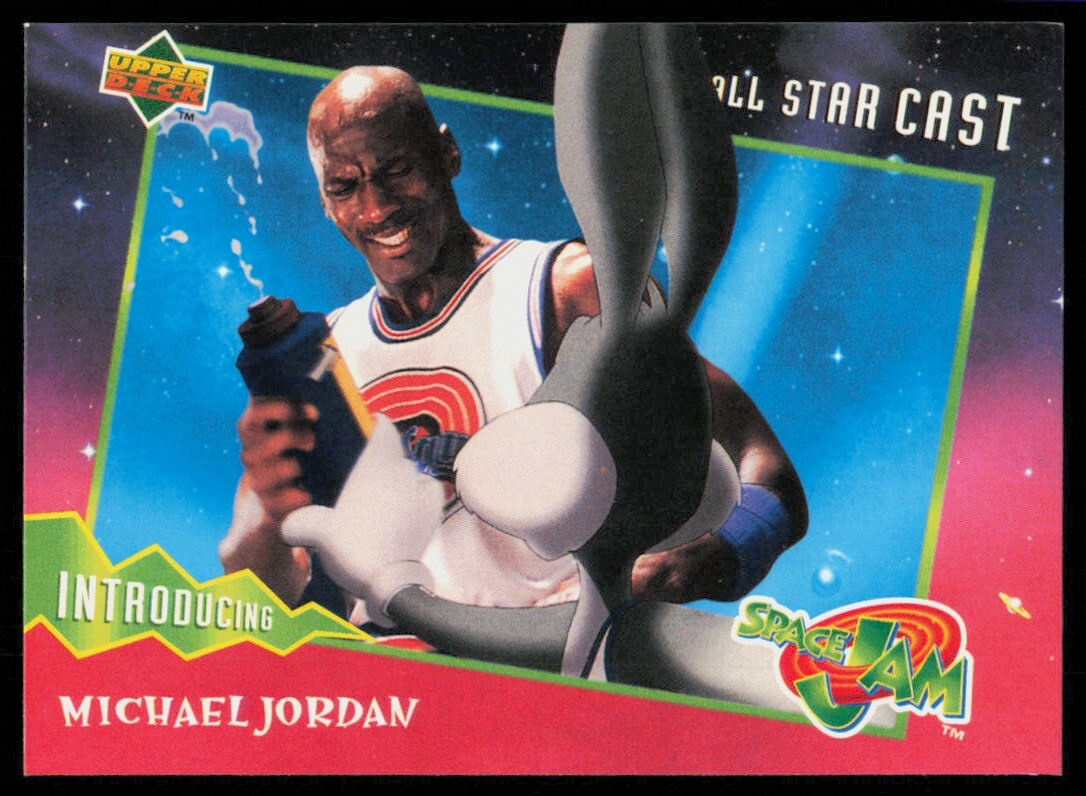 1996-97 Upper Deck Space Jam All-Star Cast Introducing Michael Jordan #23