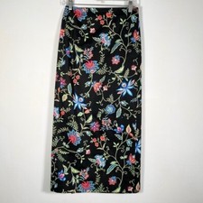 Talbots Women s Size 6 Floral Print 100 Cotton Skirt
