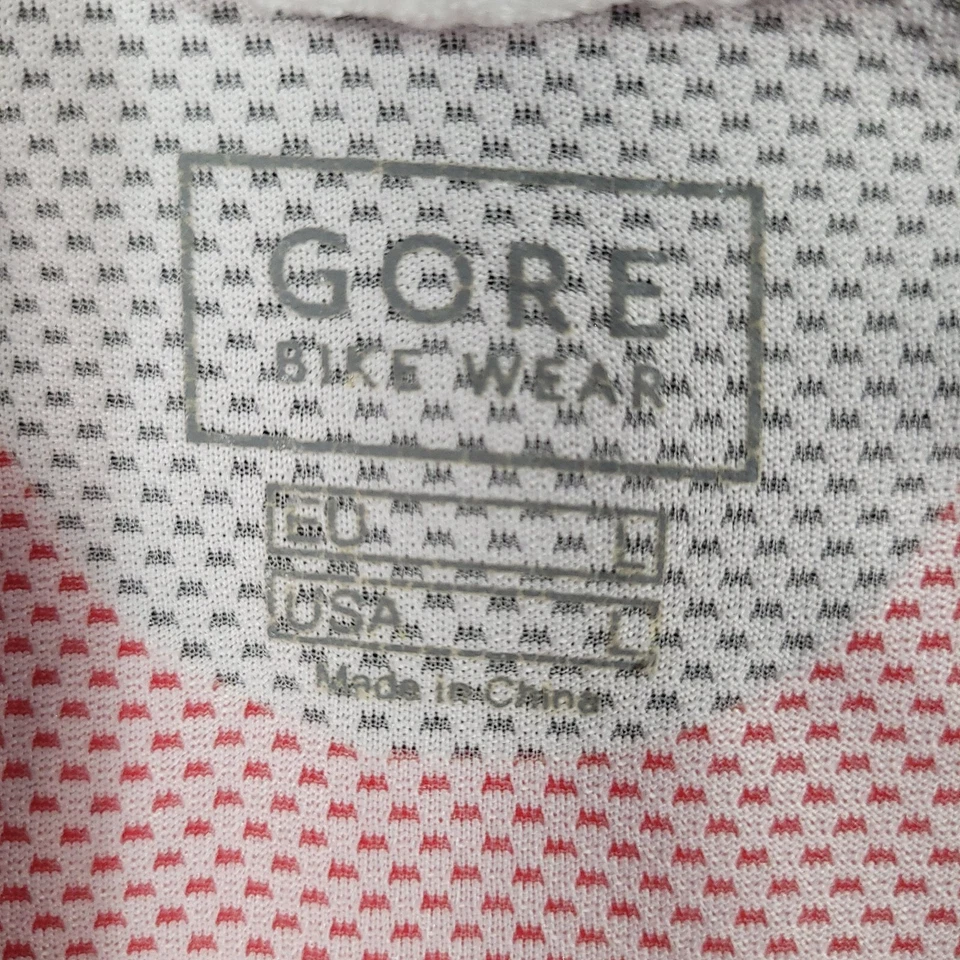 Gore Bike Wear Full Zip Cycling Jersey Men's Large Black Red Short Sleeve Shirt - Image 4 of 4