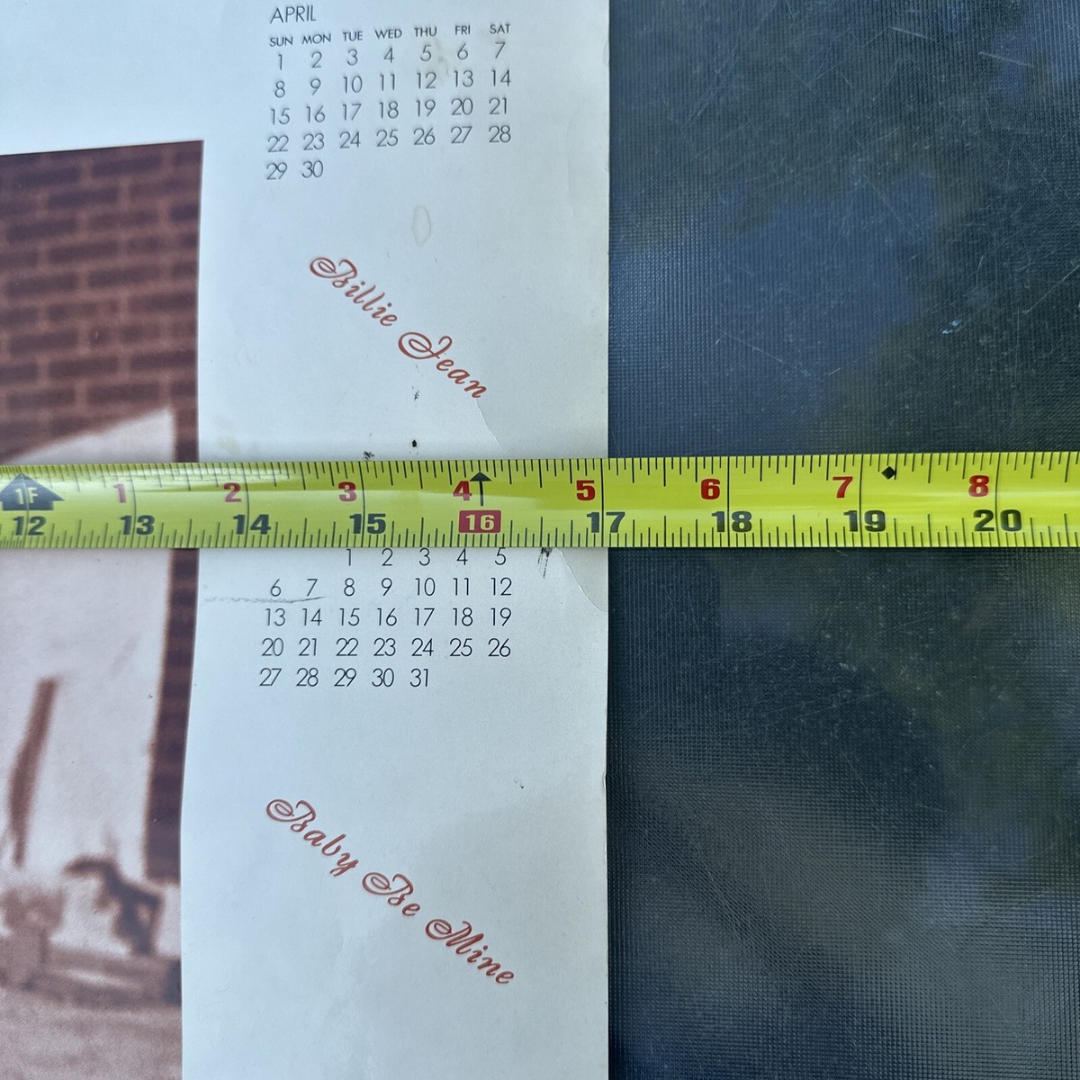 Michael Jackson Thriller 1984 Poster Calendar Rare | eBay