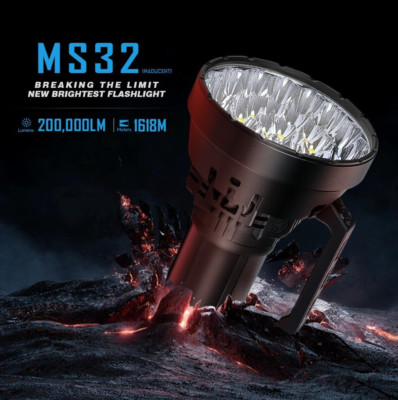 Imalent MS32 Flashlight 200,000 Lumens 1618 Meter Emergency Search Light