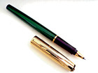 GREEN PARKER INSIGNIA CUSTOM 22K GOLD PLATED CAP ROLLERBALL PEN CASE 1990'S USA — photo 10
