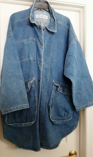 Vintage GITANO Denim Jean Jacket Duster 