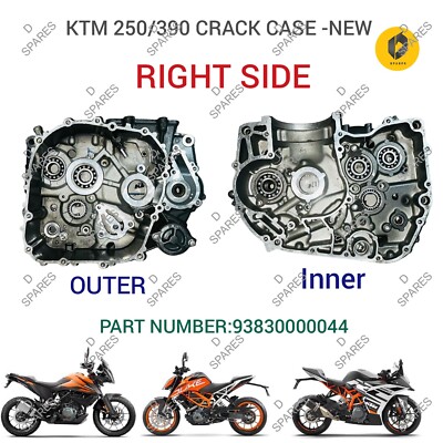 KTM DUKE RC ADV 250&390 ENGINE CENTER CASE CRANK CASE RH SIDE
