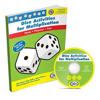 Dice Activities for Multiplication, Grades 3-6 - Paperback By Chet Delani - GOOD