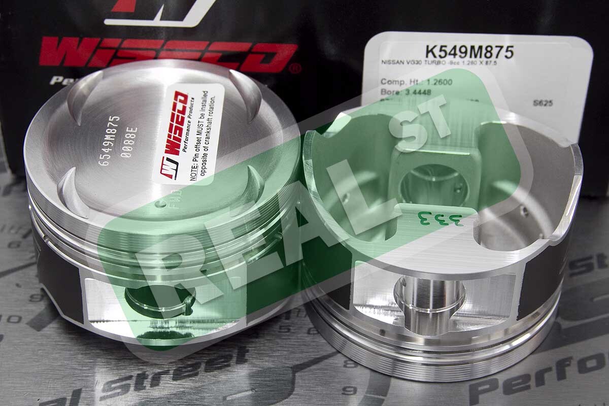Wiseco Forged AP Pistons For 300ZX Z32 90-96 VG30DETT 87.5mm 8.5:1