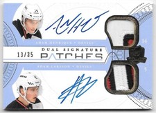 11/12 The Cup: Henrique/Larsson Dual Signature Patches Card #'d 13/35 (SP2-AA) !