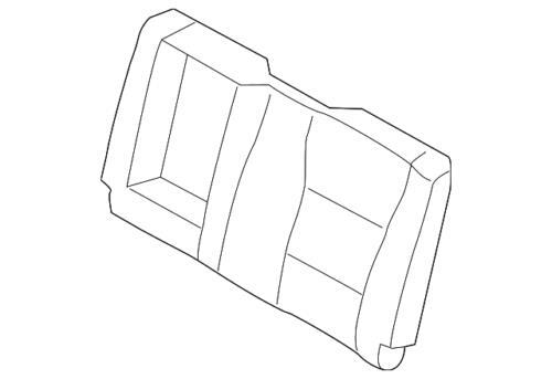 Conjunto de cubierta del asiento trasero del lado del conductor para Ford F-150 2015-2016 (N/P FL3Z-1666601-EF)