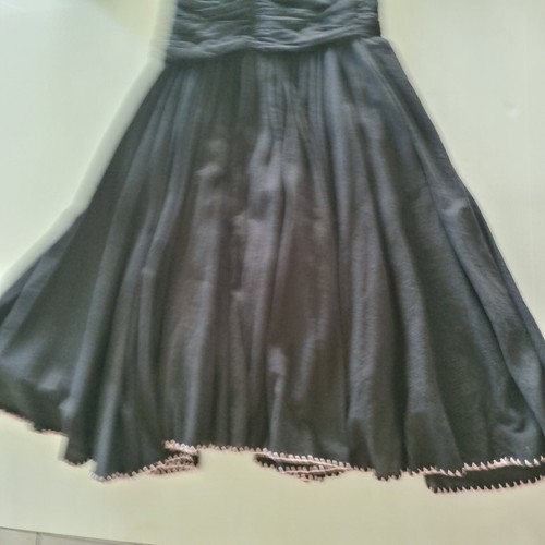 Chasing Unicorns Black Midi Dress Size Small /Au 8 /US 4 Crochet Cutwork - Picture 18 of 18