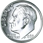 1963 D Roosevelt Dime 90% Silver Choice GEM BU Uncirculated BLAST WHITE 10c Coin
