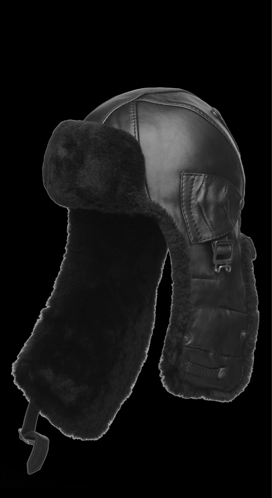 Canada Arctic Bay sheepskin hat winter Logo made in Canada one size MSRP295