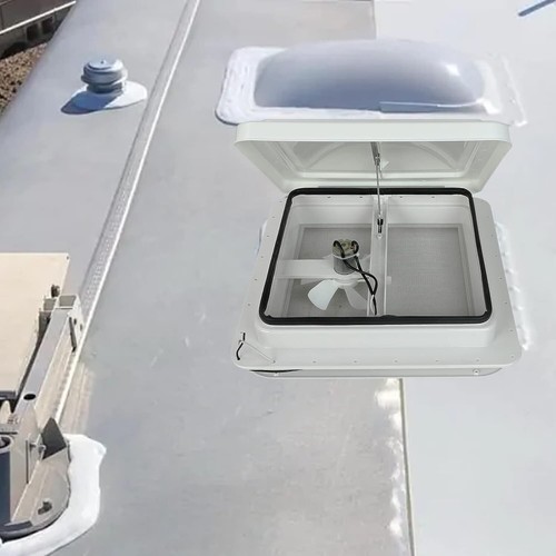 2 Pack 14" Universal Roof Vent Cover Vent Lid Replacement for RV, Trailer, Ca... - Picture 10 of 12