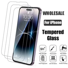 Wholesale For iPhone 17 16 15 14 13 12 Pro Max 8 Tempered Glass Screen Protector