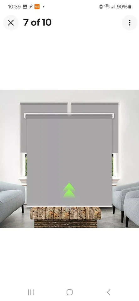 43 X 72 Kokorona Cordless Blackout Roller Shades for Room Darkening Pull... - Image 2 of 4