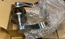 10PK Probrico Hallway Closet Satin Nickel Passage Door Lever Wave Style Handles