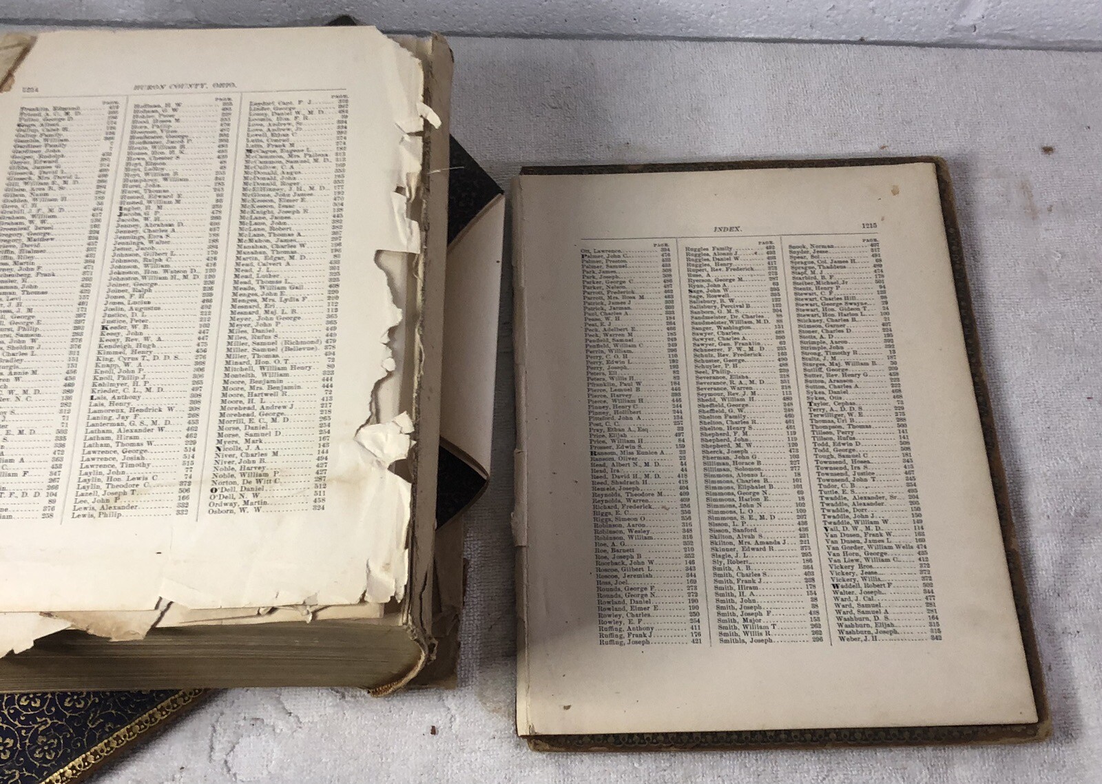 Rare Antique 1894 Book Biographical Record Huron & Lorain Counties Ohio