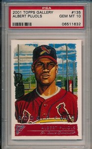 2001 TOPPS GALLERY ALBERT PUJOLS ROOKIE #135 PSA 10 GEM MINT CARDINALS WS MVP | eBay