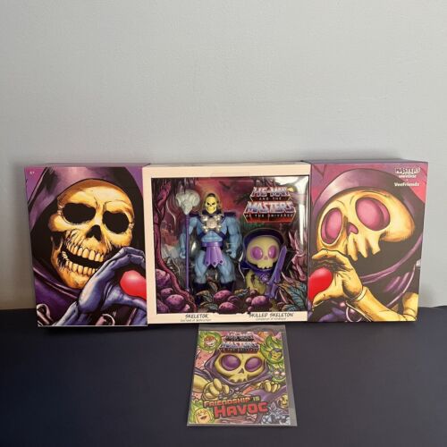 Masters of the Universe Origins Skeletor x VeeFriends Skilled Skeleton 2-Pack - Picture 1 of 16