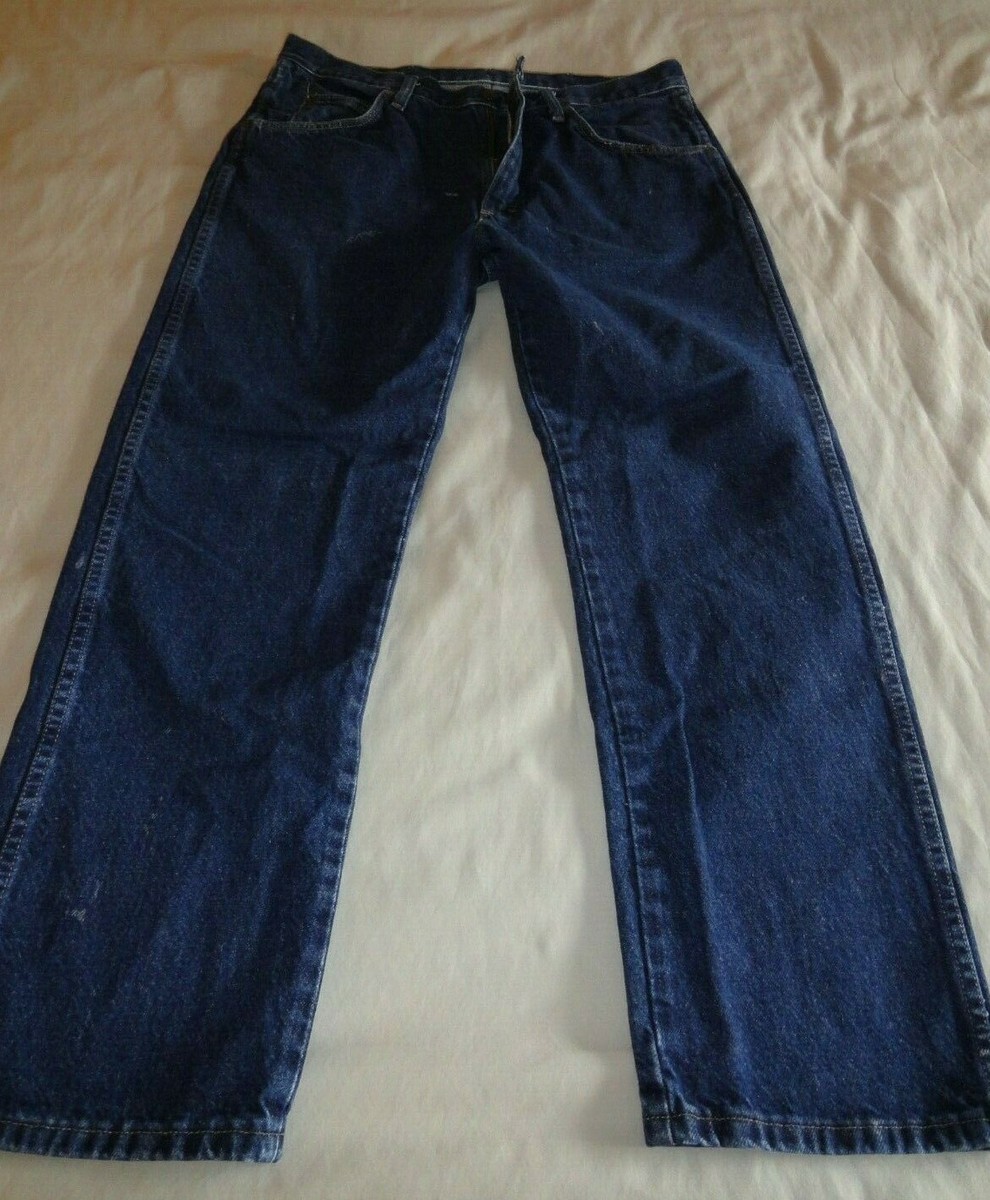 【ラングラ】 Men's Wrangler PREMIUM QUALITY HERO Blue Jeans Denim 34X29 RN