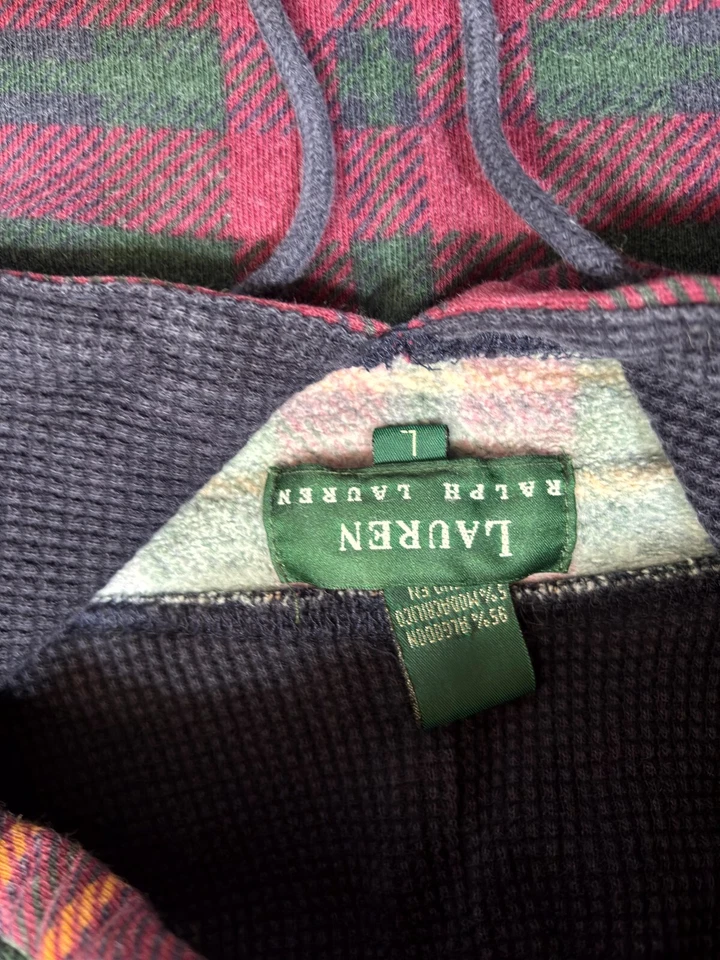 Ralph Lauren sudadera con capucha a cuadros para hombre grande Foto 3 de 4