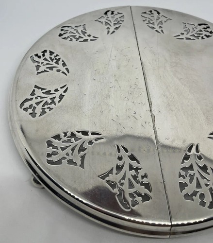 Meriden S.P. Co. Silverplate Footed Serving Tray Trivet Adjustable 9”- 12” - Picture 8 of 14