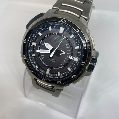 CASIO PROTREK Manaslu PRX-7000T-7JF Mens Solar radio Quartz Japan Working Used