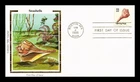 Dr Jim Stamps Colorano Silk Cachet Seashells Lightning Whelk First Day Cover