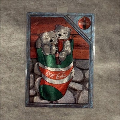 Coca-Cola Polar Bears Stocking Stuffers SPB-2 Polar Bear Cubs Trading Card 1995