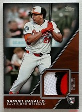 2026 Topps Series 1 SAMUEL BASALLO #MLM-BAS Rookie Relic Black 02/10 RC 3 Color