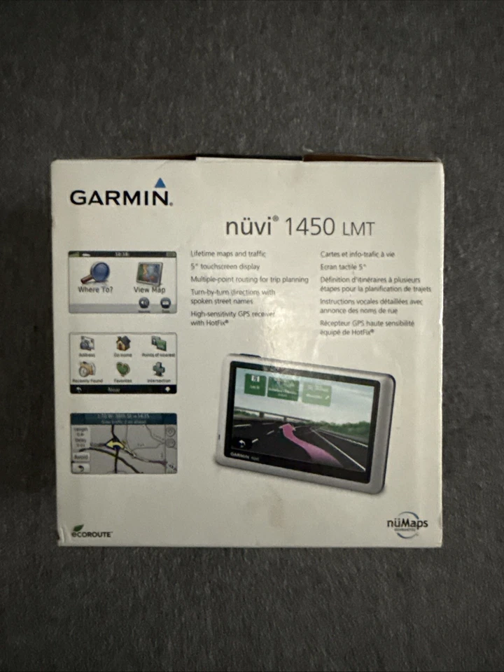 Garmin Nuvi 1450 LMT 5" GPS Lifetime Maps New In Box - Image 3 of 4