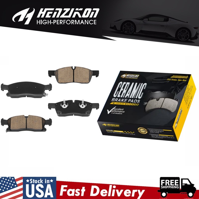 Front Ceramic Brake Pads For 2011 2012 - 2018 Dodge Durango Jeep Grand Cherokee!