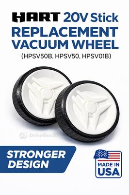 #ad #ad Hart 20v stick replacement vacuum wheel HPSV50BHPSV50HPSV01B Stronger design $9.53