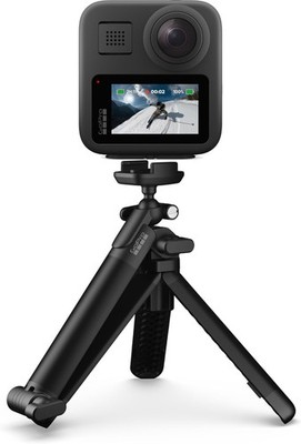 GoPro MAX 360 Waterproof Action Video Camera + 3-Way 2.0 Tripod Grip Arm Bundle