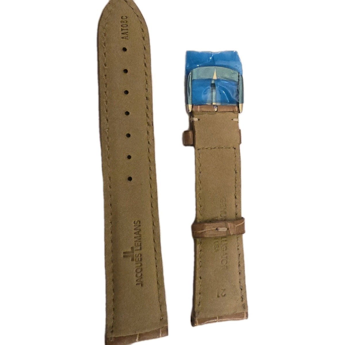Jacques Lemans Genuine Alligator Watch Strap Band Taupe 21mm | eBay
